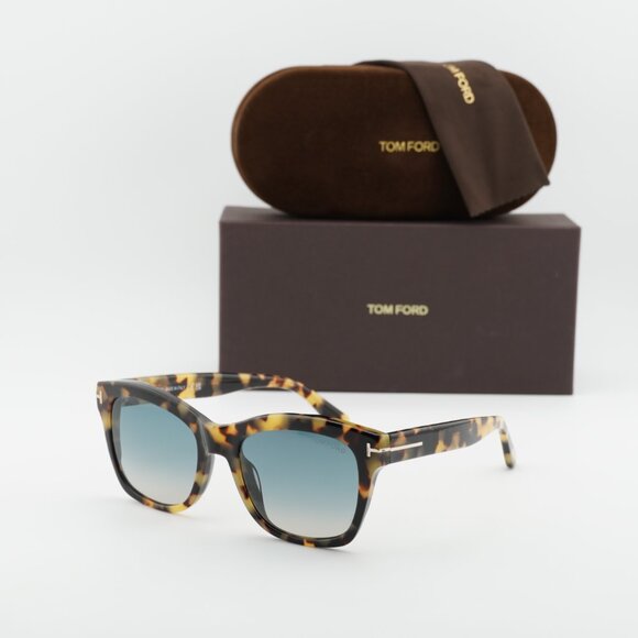 Tom Ford Lauren-02 FT0614 55B Square Sunglasses - Havana/Smoke main image 4